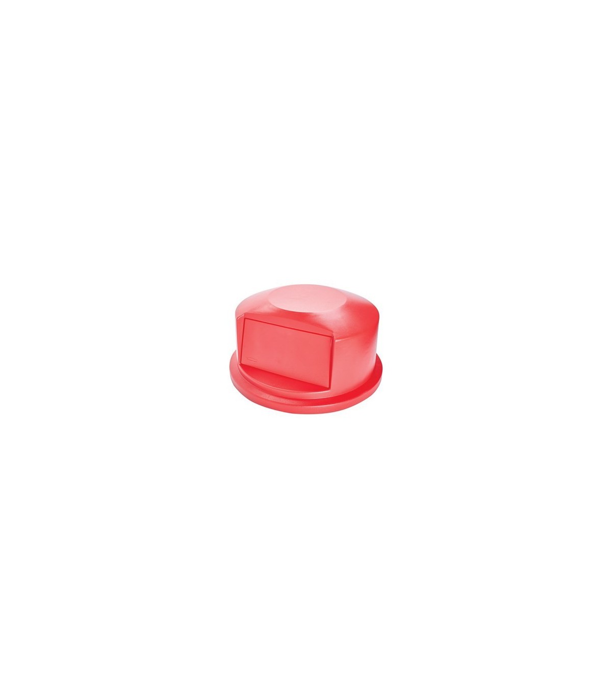 Rubbermaid FG264788RED Dome Top - Resin Fits 44G - Red, Price Per EA - FG264788RED -  - [unit price]