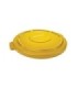 Rubbermaid FG265400YEL OBS: Brute Lid Fits 55G - Yellow, Price Per EA - FG265400YEL -  - [unit price]