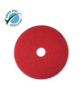 3M Canada Floor Pad - Red Buffer 14" 5/cs [F-5100-RED-14], Case: 5