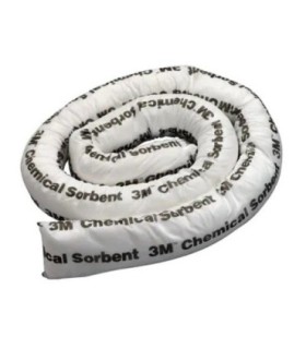 3M Canada Chemical Sorbent Mini-Booms 3"x3.9' 12/cs[P-200], Case: 12