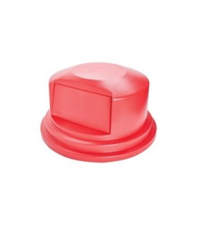 Rubbermaid FG265788RED Dome Top - Resin Fits 55G - Red, Price Per EA - FG265788RED -  - [unit price]