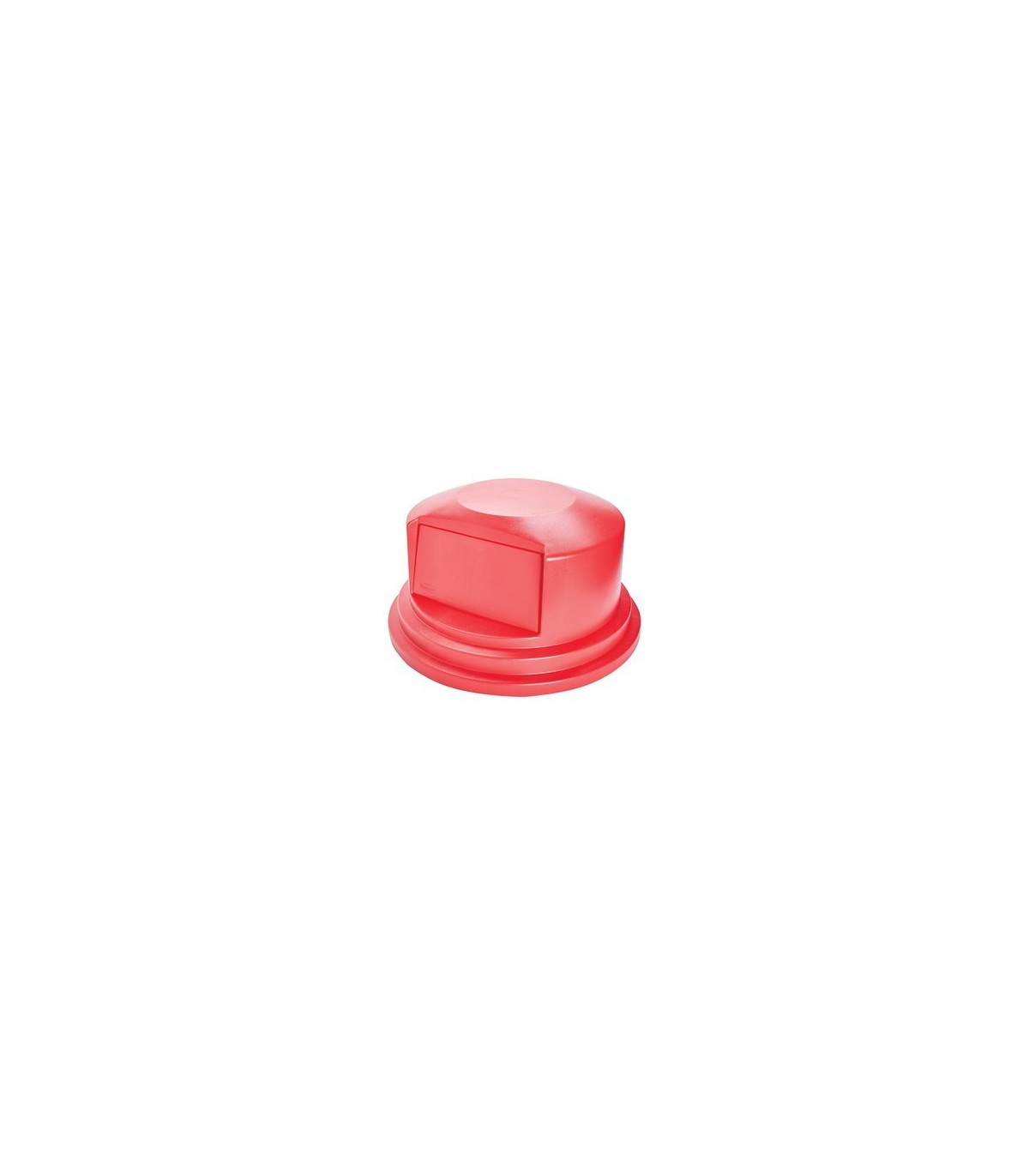 Rubbermaid FG265788RED Dome Top - Resin Fits 55G - Red, Price Per EA - FG265788RED -  - [unit price]