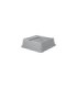 Rubbermaid FG266400GRAY Untouchable Top Swing - Square Fits 3958/3959 - Gray, Price Per EA - FG266400GRAY -  - [unit price]