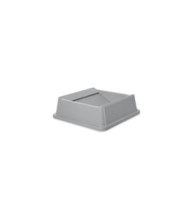 Rubbermaid FG266400GRAY Untouchable Top Swing - Square Fits 3958/3959 - Gray, Price Per EA - FG266400GRAY -  - [unit price]