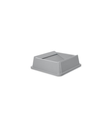 Rubbermaid FG266400GRAY Untouchable Top Swing - Square Fits 3958/3959 - Gray, Price Per EA - FG266400GRAY -  - [unit price]