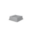 Rubbermaid FG266400GRAY Untouchable Top Swing - Square Fits 3958/3959 - Gray, Price Per EA