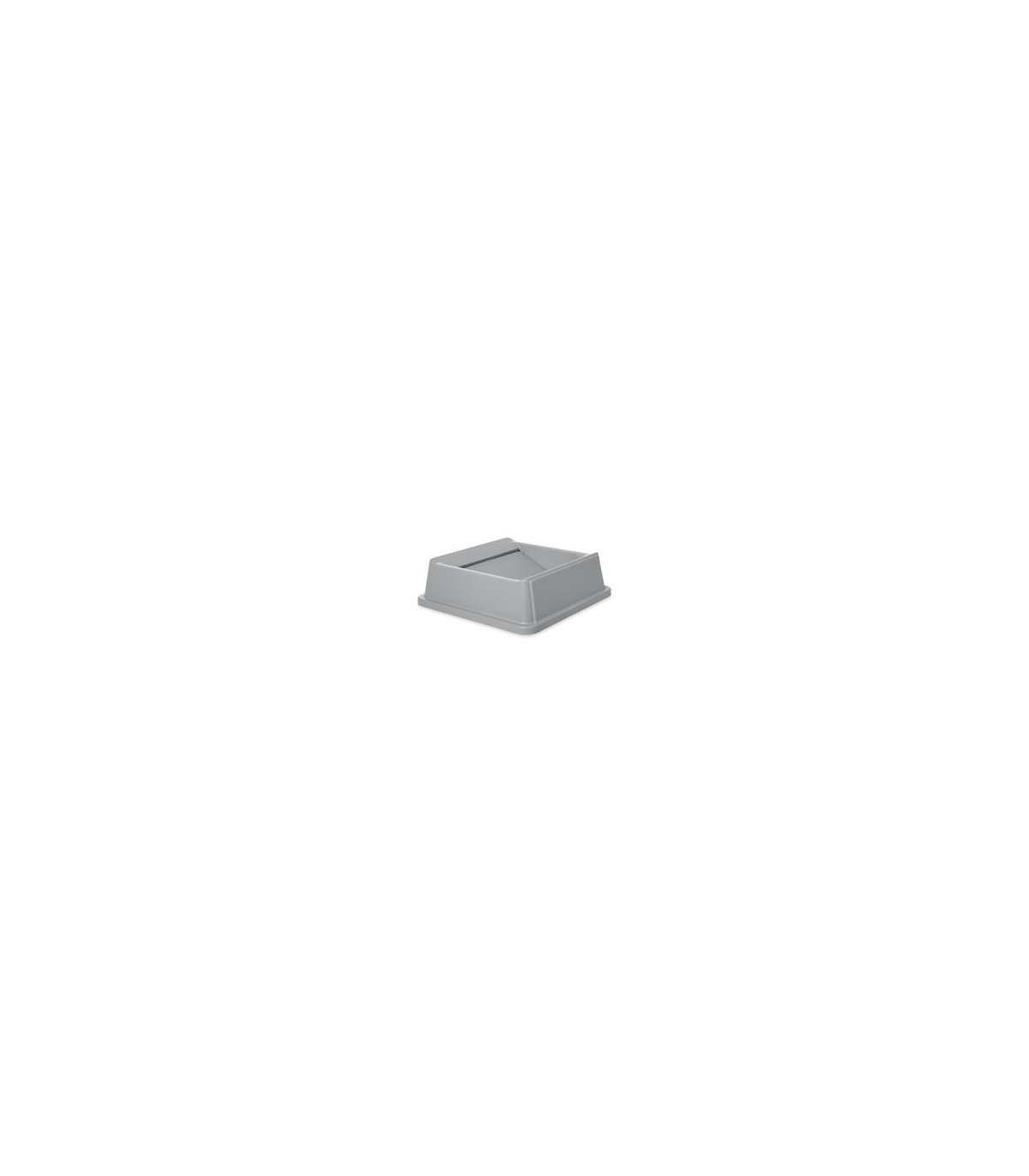 Rubbermaid FG266400GRAY Untouchable Top Swing - Square Fits 3958/3959 - Gray, Price Per EA - FG266400GRAY -  - [unit price]