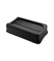 Rubbermaid FG267360BLA Slim Jim - Swing Lid - Black, Price Per EA
