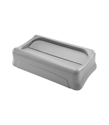 Rubbermaid FG267360GRAY Slim Jim - Swing Lid - Gray, Price Per EA - FG267360GRAY -  - [unit price]