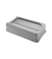 Rubbermaid FG267360GRAY Slim Jim - Swing Lid - Gray, Price Per EA