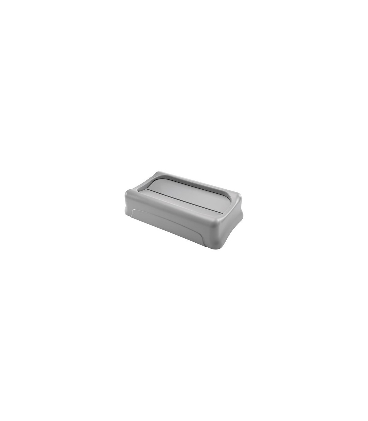 Rubbermaid FG267360GRAY Slim Jim - Swing Lid - Gray, Price Per EA - FG267360GRAY -  - [unit price]