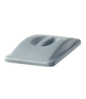 Rubbermaid FG268888LGRAY Slim Jim - Top w/Handle Fit 3540/3541/3554 - Gray, Price Per EA - FG268888LGRAY -  - [unit price]