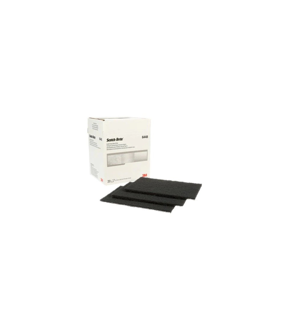 3M Canada SB Ultra Light Hand Pad 9x6" 20/bx/3bx/cs - Gray[6448], Case: 60