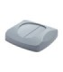 Rubbermaid FG268988GRAY Untouchable Top Swing - Square Fits 3568/3569 - Gray, Price Per EA - FG268988GRAY -  - [unit price]
