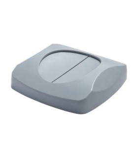 Rubbermaid FG268988GRAY Untouchable Top Swing - Square Fits 3568/3569 - Gray, Price Per EA - FG268988GRAY -  - [unit price]