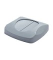 Rubbermaid FG268988GRAY Untouchable Top Swing - Square Fits 3568/3569 - Gray, Price Per EA