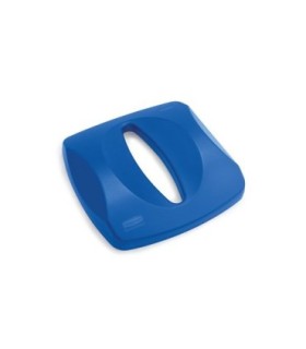 Rubbermaid FG269000BLUE Final Sale: Untouche Lid Top w/Slot Fit 3569-88-Blue, Price Per EA - FG269000BLUE -  - [unit price]