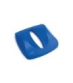 Rubbermaid FG269000BLUE Final Sale: Untouche Lid Top w/Slot Fit 3569-88-Blue, Price Per EA