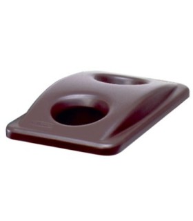 Rubbermaid FG269288BRN Final Sale: Slim Jim - Top Bot/Can Recy Fit 3540-Brn, Price Per EA - FG269288BRN -  - [unit price]