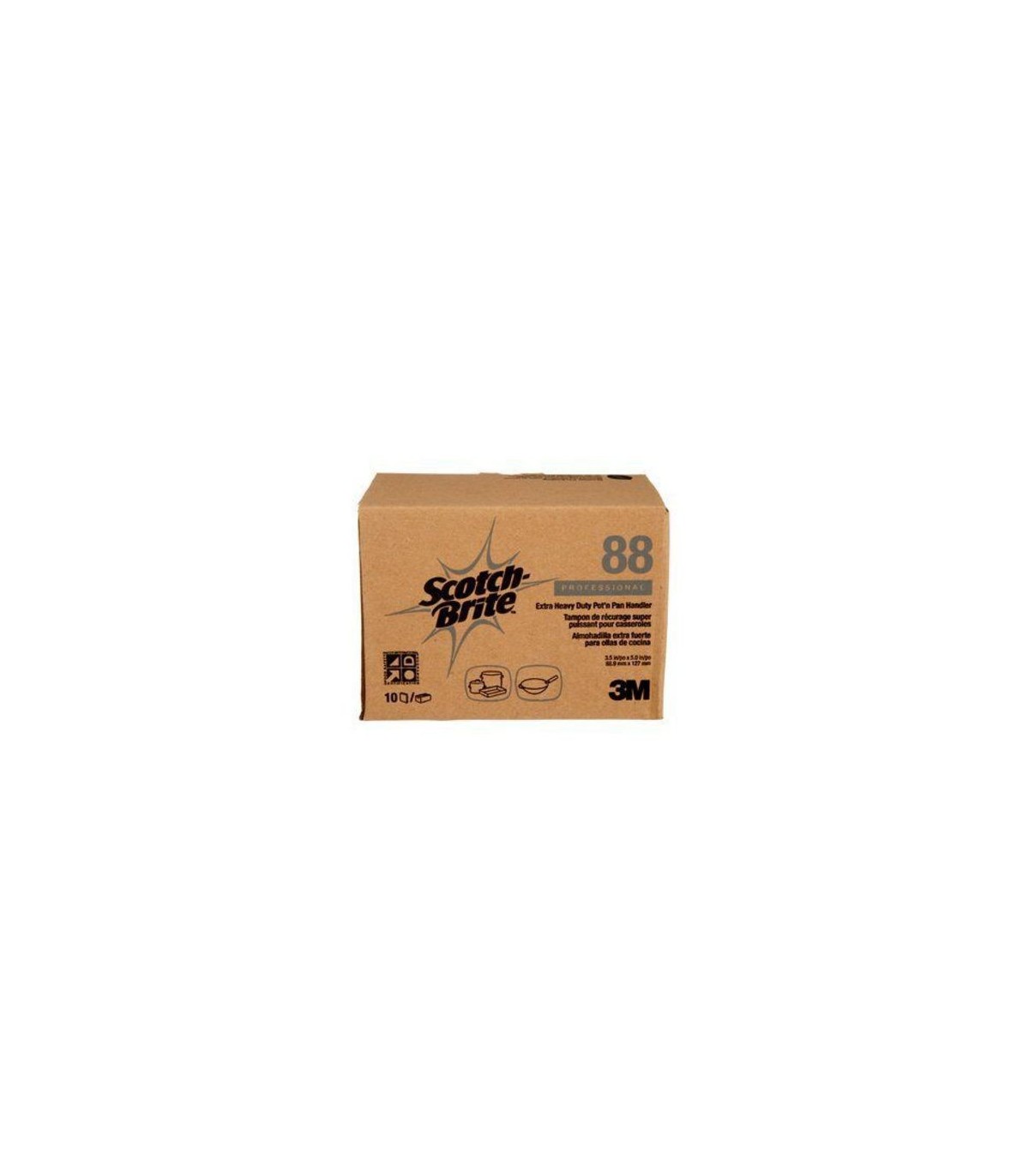 3M Canada SB X-HDuty Pot/Pan Handler 10/bx/4bx/cs [H-88-3-1/2X5], Case: 40