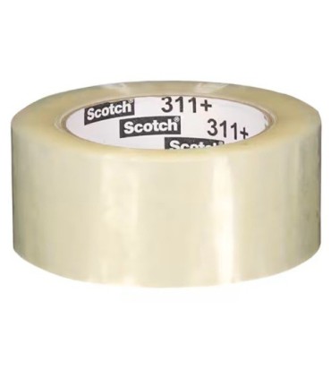 3M Canada Scotch Hi-Tack Sealing Tape 311 Clear 48mm x100m-36/cs, Case: 36