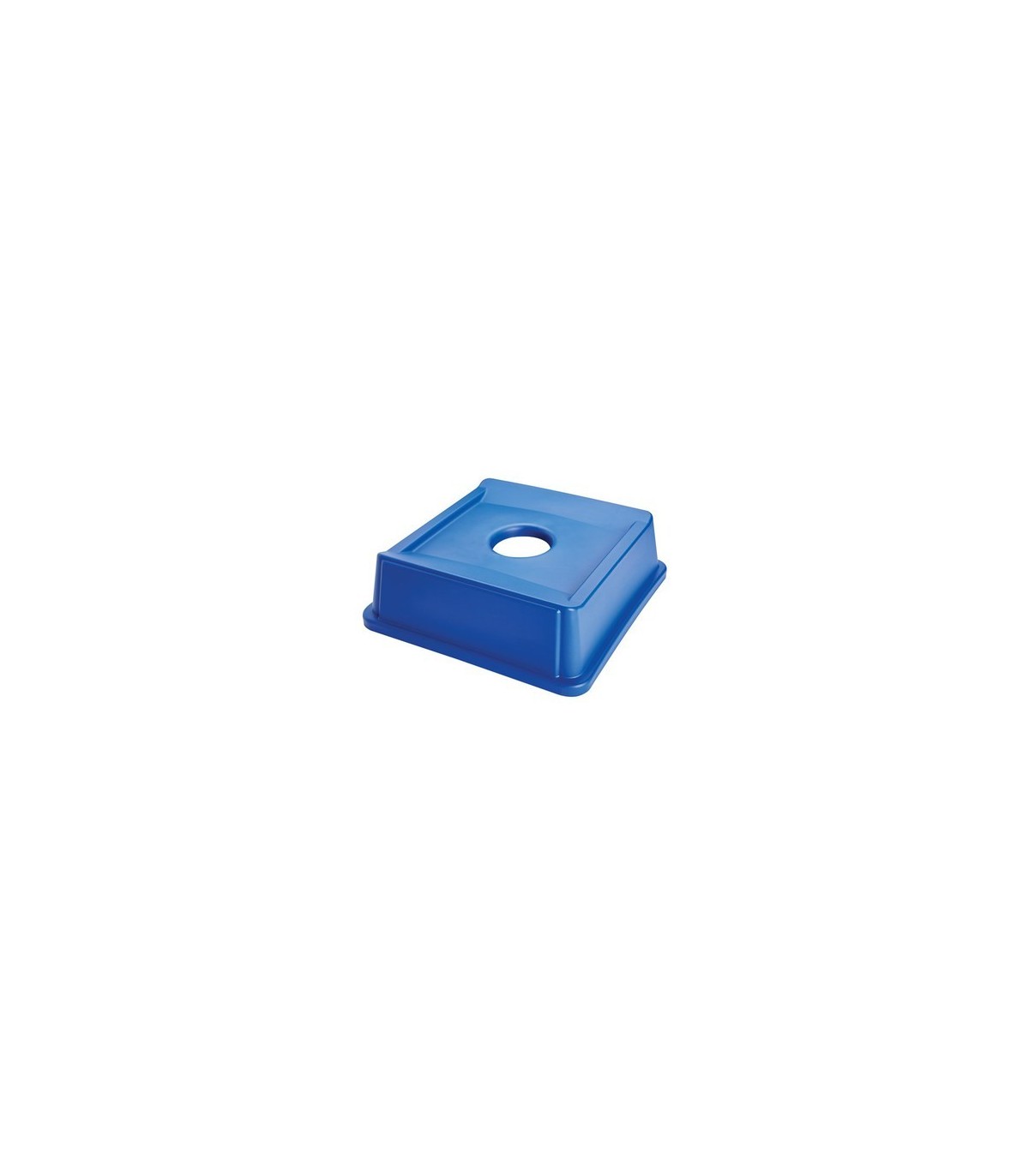 Rubbermaid FG279100DBLUE Untouchable - Top Square w/Hole Fits 3958/3959 - Blue, Price Per EA - FG279100DBLUE -  - [unit price]