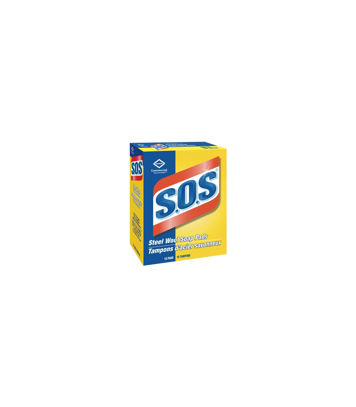 Clorox CLO-98026 S.O.S. Soap Pads - 18ct/12/cs, Case: 12 - CLO-98026 -  - [unit price]