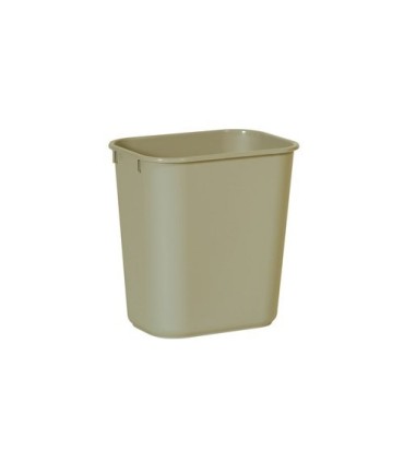 Rubbermaid FG295500BEIG Wastebasket - Vanity 13 5/8qt - 12.9L - Beige, Price Per EA - FG295500BEIG -  - [unit price]