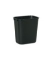 Rubbermaid FG295500BLA Wastebasket - Vanity 13 5/8qt - 12.9L - Black, Price Per EA