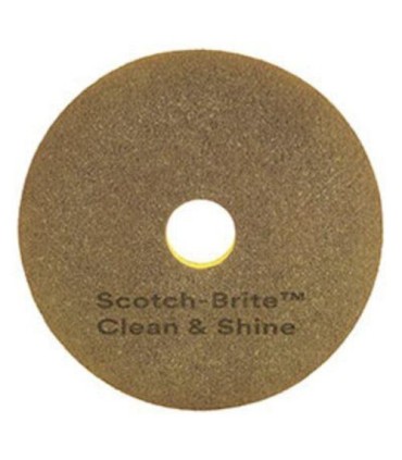 3M Canada Floor Pad-SB Clean&Shine Gold 16"5/cs[F-CLEANSHINE-16], Case: 5