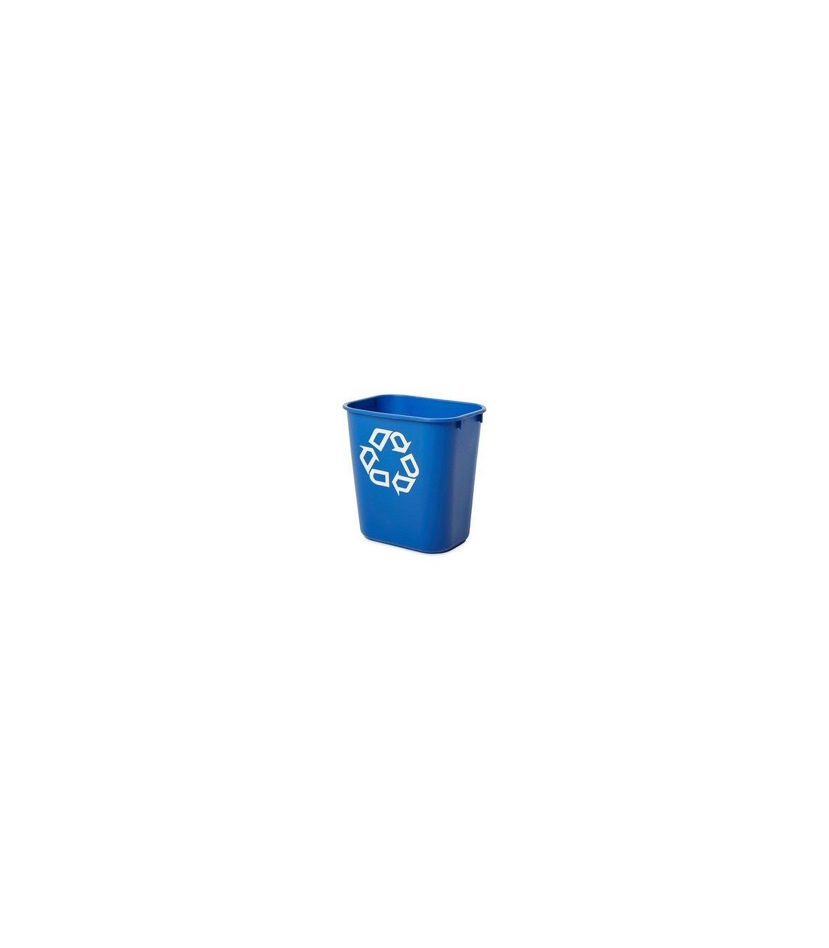 Rubbermaid FG295573BLUE Wastebasket - Vanity 13 5/8qt - 12.9L w/Recycle - Blue, Price Per EA - FG295573BLUE -  - [unit price]