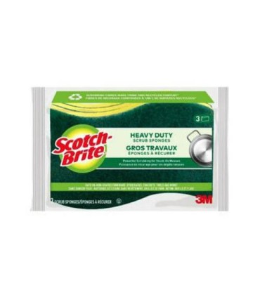 3M Canada SB Heavy Duty Scrub Sponge 6/pk [HD6-8CA], Case: 48
