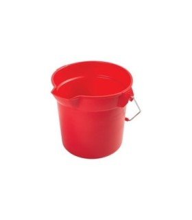 Rubbermaid FG296300RED Bucket - Brute Round 10qt - 9.5L - Red, Price Per EA - FG296300RED -  - [unit price]