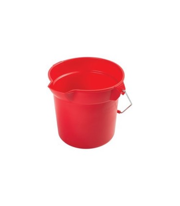 Rubbermaid FG296300RED Bucket - Brute Round 10qt - 9.5L - Red, Price Per EA - FG296300RED -  - [unit price]