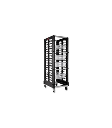 Rubbermaid FG332000BLA SOP: Max System Rack - 18 Slot Endload - Black, Price Per EA - FG332000BLA -  - [unit price]