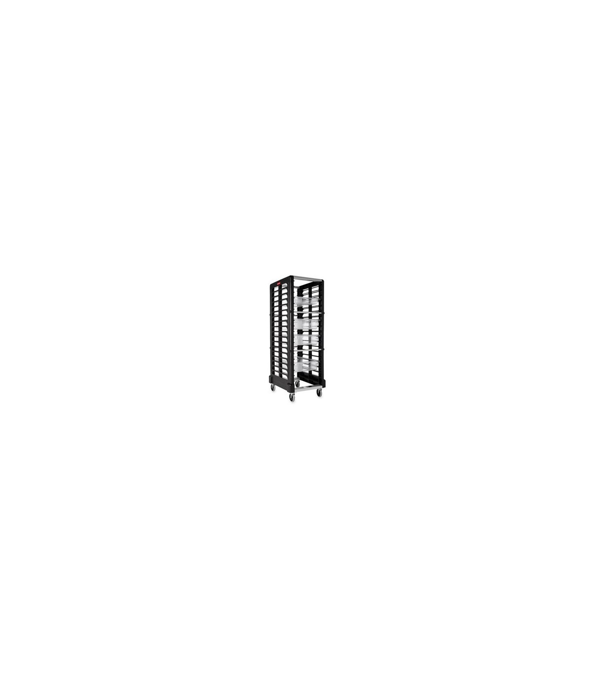 Rubbermaid FG332000BLA SOP: Max System Rack - 18 Slot Endload - Black, Price Per EA - FG332000BLA -  - [unit price]
