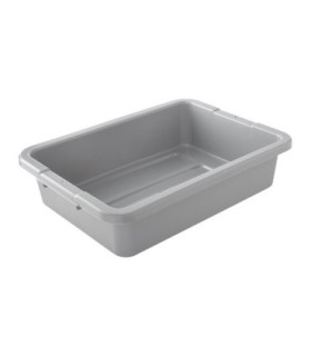 Rubbermaid FG334992GRAY Dur-x Bus/Utility Box 4 5/8G - Gray, Price Per EA - FG334992GRAY -  - [unit price]