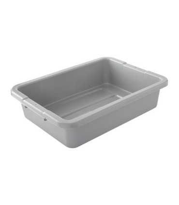 Rubbermaid FG334992GRAY Dur-x Bus/Utility Box 4 5/8G - Gray, Price Per EA - FG334992GRAY -  - [unit price]