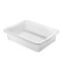 Rubbermaid FG334992WHT Dur-x Bus/Utility Box 4 5/8G - White, Price Per EA - FG334992WHT -  - [unit price]