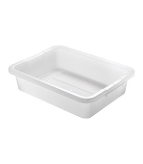 Rubbermaid FG334992WHT Dur-x Bus/Utility Box 4 5/8G - White, Price Per EA - FG334992WHT -  - [unit price]