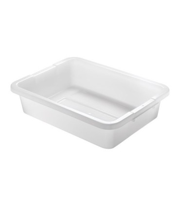 Rubbermaid FG334992WHT Dur-x Bus/Utility Box 4 5/8G - White, Price Per EA - FG334992WHT -  - [unit price]
