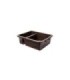 Rubbermaid FG335000BRN Dur-x Divided Bus/Utility Box 7G - Brown, Price Per EA - FG335000BRN -  - [unit price]