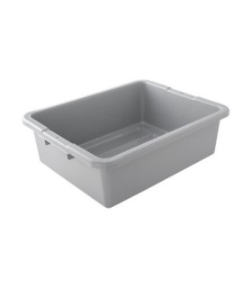 Rubbermaid FG335192GRAY Dur-x Undivided Bus/Utility Box 7 5/8G - Gray, Price Per EA - FG335192GRAY -  - [unit price]