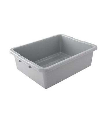 Rubbermaid FG335192GRAY Dur-x Undivided Bus/Utility Box 7 5/8G - Gray, Price Per EA - FG335192GRAY -  - [unit price]