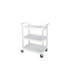 Rubbermaid FG342488OWHT Cart - Service 3 Shelf - Open Sided - 200lb - OffWhite, Price Per EA - FG342488OWHT -  - [unit price]