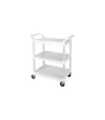 Rubbermaid FG342488OWHT Cart - Service 3 Shelf - Open Sided - 200lb - OffWhite, Price Per EA