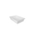 Rubbermaid FG350800WHT Dur-x Food/Tote Box 26x18x6" - 8.5G - White, Price Per EA - FG350800WHT -  - [unit price]