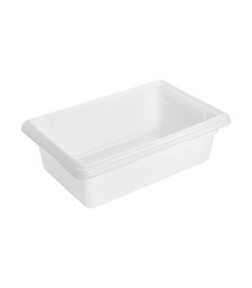 Rubbermaid FG350900WHT Dur-x Food/Tote Box - 18x12x6" - 3.5G - White, Price Per EA - FG350900WHT -  - [unit price]
