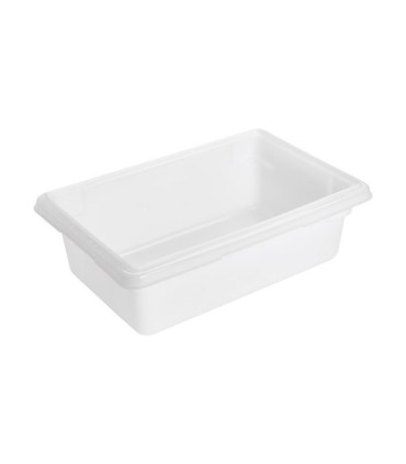 Rubbermaid FG350900WHT Dur-x Food/Tote Box - 18x12x6" - 3.5G - White, Price Per EA - FG350900WHT -  - [unit price]