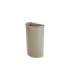 Rubbermaid FG352000BEIG Untouchable - Half Round Waste Container 21G - Beige, Price Per EA - FG352000BEIG -  - [unit price]